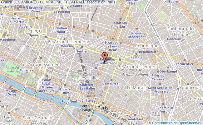 plan association Les Amigres Compagnie Theatrale Paris