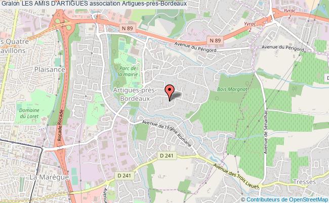 plan association Les Amis D'artigues Artigues-près-Bordeaux