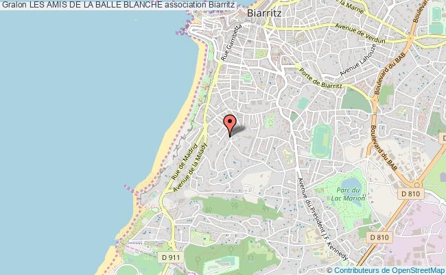 plan association Les Amis De La Balle Blanche Biarritz