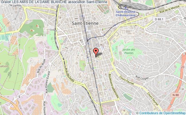 plan association Les Amis De La Dame Blanche Saint-Etienne