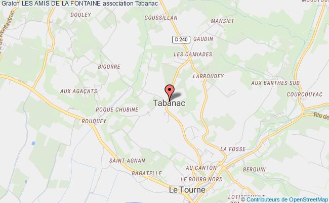 plan association Les Amis De La Fontaine Tabanac