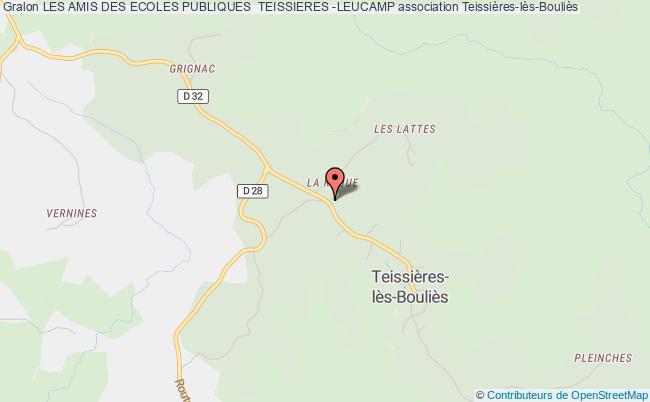 LES AMIS DES ECOLES PUBLIQUES  TEISSIERES -LEUCAMP