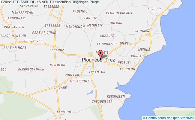 plan association Les Amis Du 15 Aout Plouneour-Brignogan-Plages