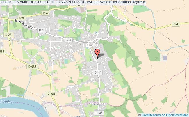 plan association Les Amis Du Collectif Transports Du Val De Saone Reyrieux