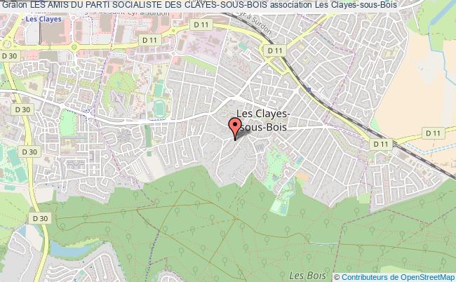 plan association Les Amis Du Parti Socialiste Des Clayes-sous-bois Les   Clayes-sous-Bois