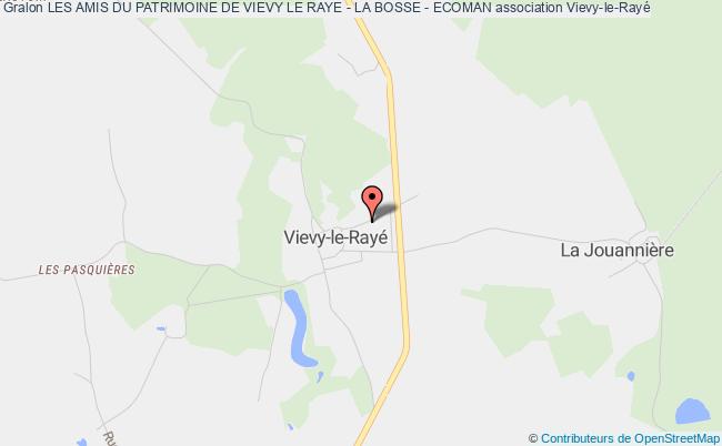 plan association Les Amis Du Patrimoine De Vievy Le Raye - La Bosse - Ecoman Vievy-le-Rayé