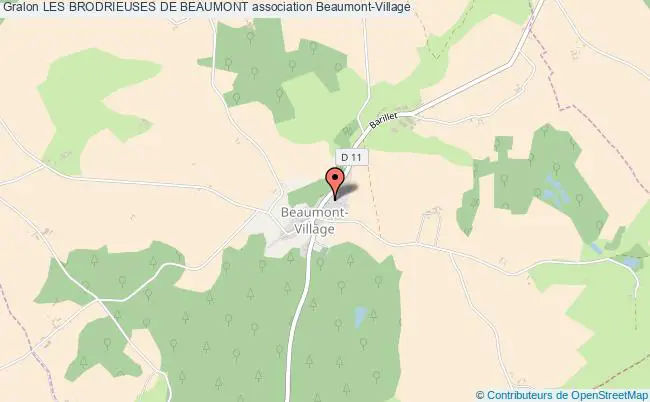 plan association Les Brodrieuses De Beaumont Beaumont-Village