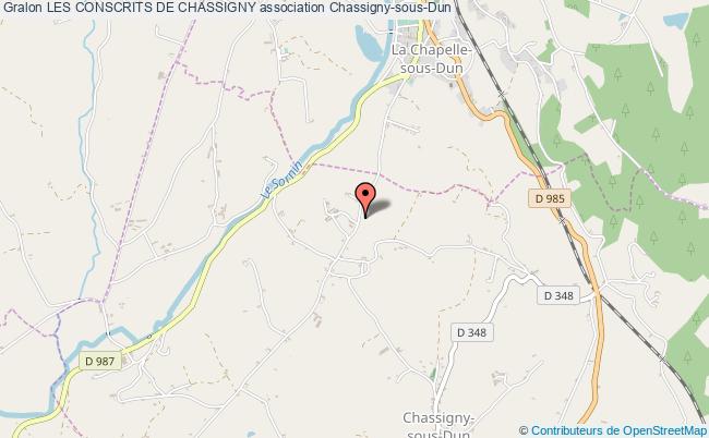 plan association Les Conscrits De Chassigny Chassigny-sous-Dun