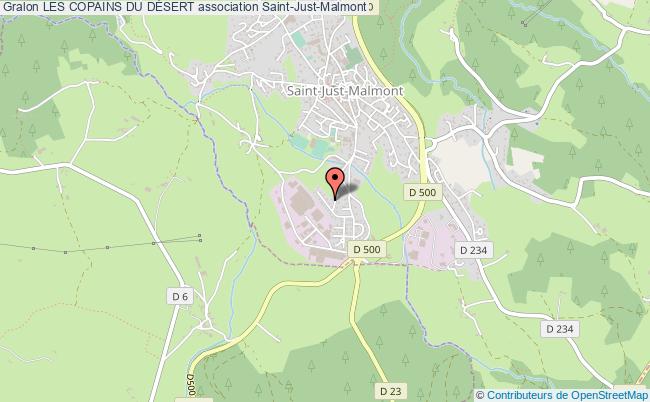 plan association Les Copains Du DÉsert Saint-Just-Malmont