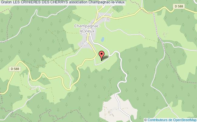 plan association Les Crinieres Des Cherrys Champagnac-le-Vieux