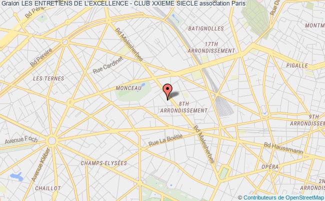 plan association Les Entretiens De L'excellence - Club Xxieme Siecle Paris