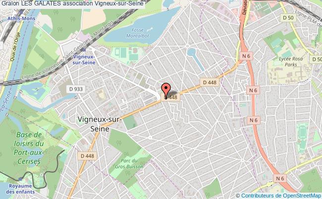plan association Les Galates Vigneux-sur-Seine