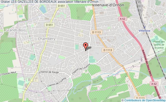 plan association Les Gazelles De Bordeaux Villenave-d'Ornon