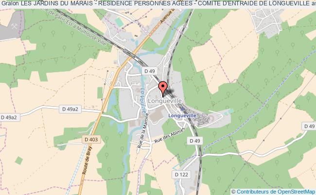 plan association Les Jardins Du Marais - Residence Personnes Agees - Comite D'entraide De Longueville Longueville