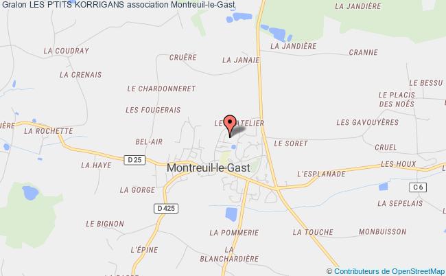 plan association Les P'tits Korrigans Montreuil-le-Gast