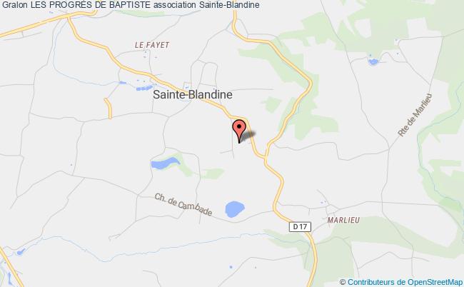 plan association Les ProgrÈs De Baptiste Sainte-Blandine