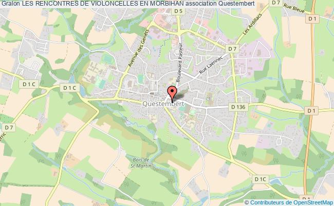 plan association Les Rencontres De Violoncelles En Morbihan Questembert