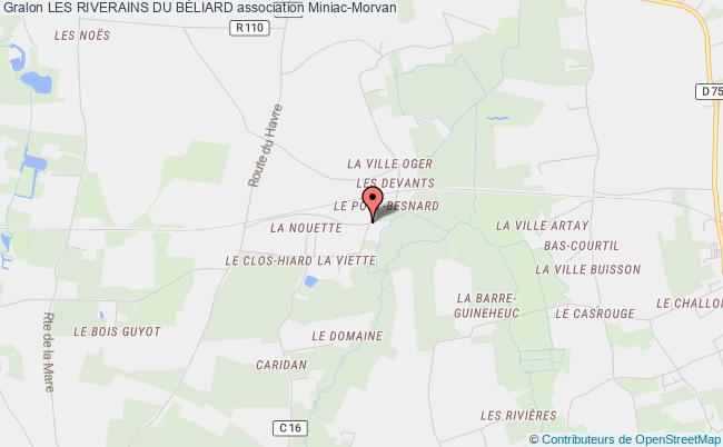 plan association Les Riverains Du BÉliard Miniac-Morvan