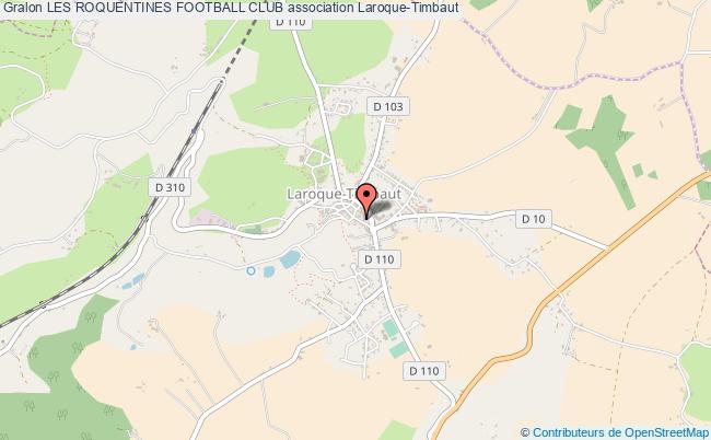plan association Les Roquentines Football Club Laroque-Timbaut