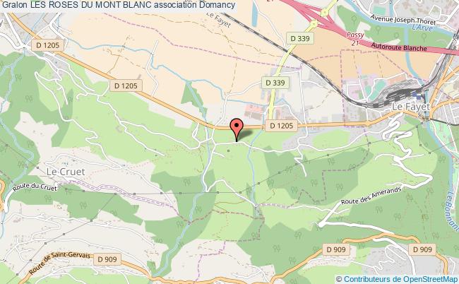 plan association Les Roses Du Mont Blanc Domancy