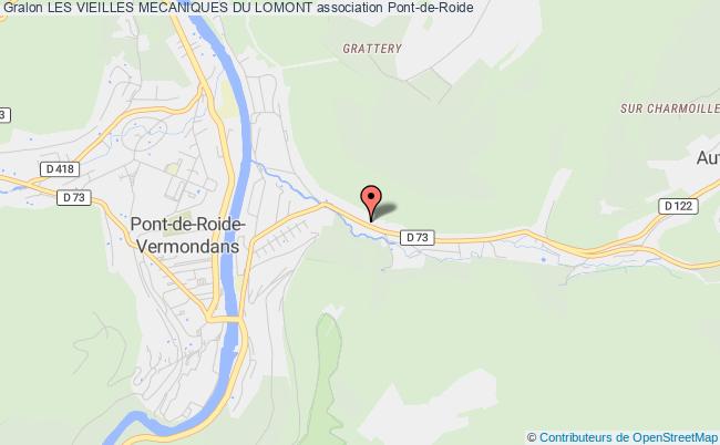 plan association Les Vieilles Mecaniques Du Lomont Pont-de-Roide-Vermondans