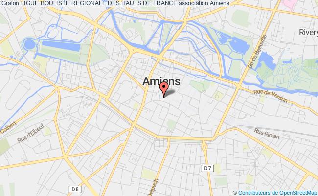 plan association Ligue Bouliste Regionale Des Hauts De France Amiens