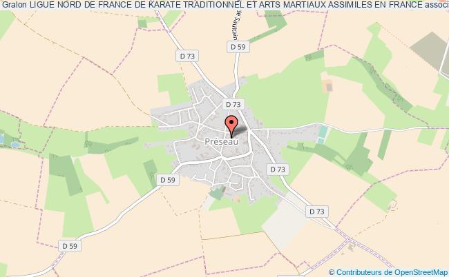 plan association Ligue Nord De France De Karate Traditionnel Et Arts Martiaux Assimiles En France Préseau