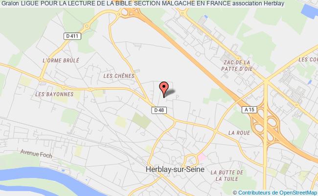 plan association Ligue Pour La Lecture De La Bible Section Malgache En France Herblay-sur-Seine