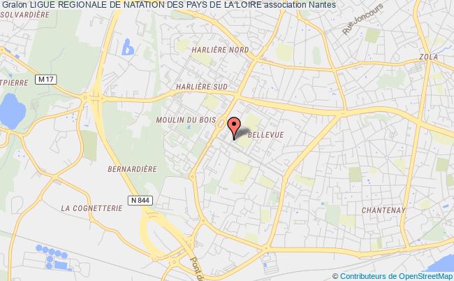 plan association Ligue Regionale De Natation Des Pays De La Loire Nantes cedex 04