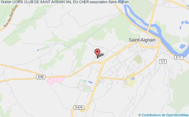 plan association Lions Club De Saint Aignan Val Du Cher Saint-Aignan