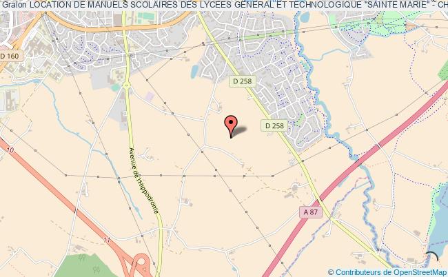 plan association Location De Manuels Scolaires Des Lycees General Et Technologique ''sainte Marie'' - Cholet Cholet