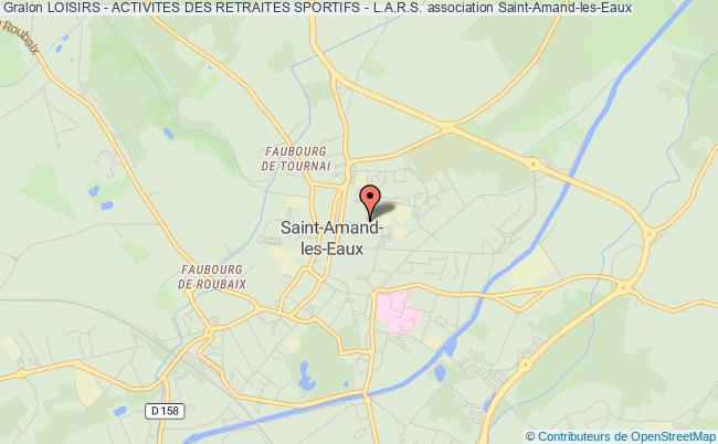 plan association Loisirs - Activites Des Retraites Sportifs - L.a.r.s. Saint-Amand-les-Eaux