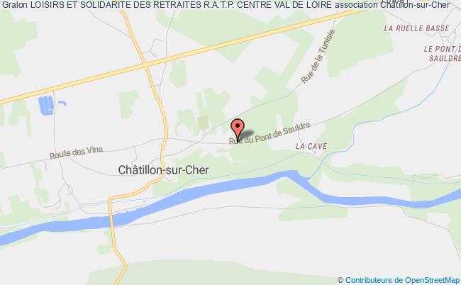 plan association Loisirs Et Solidarite Des Retraites R.a.t.p. Centre Val De Loire Châtillon-sur-Cher