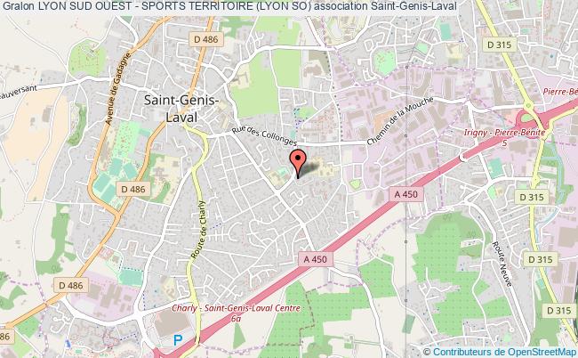 plan association Lyon Sud Ouest - Sports Territoire (lyon So) Saint-Genis-Laval