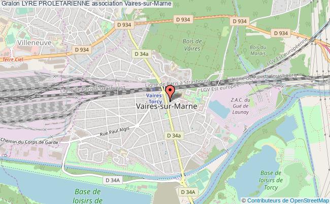 plan association Lyre Proletarienne Vaires-sur-Marne