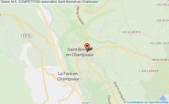 plan association M.a. CompÉtition Saint-Bonnet-en-Champsaur