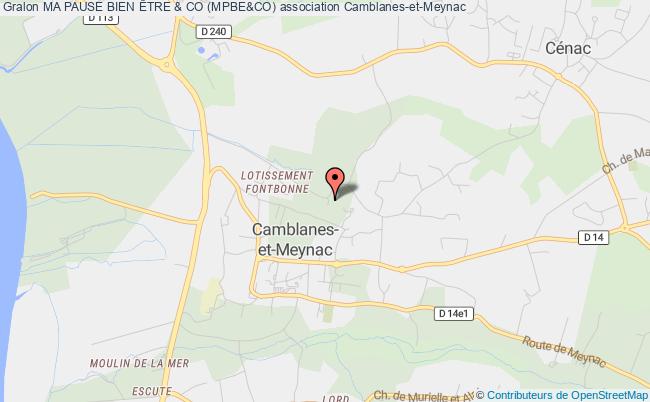 plan association Ma Pause Bien Être & Co (mpbe&co) Camblanes-et-Meynac