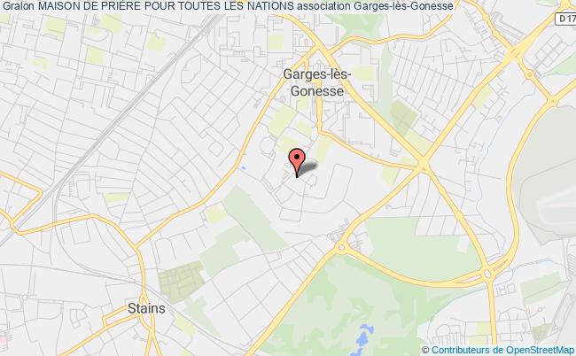 plan association Maison De PriÈre Pour Toutes Les Nations Garges-lès-Gonesse