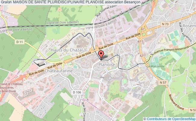 plan association Maison De SantÉ Pluridisciplinaire Planoise Besançon