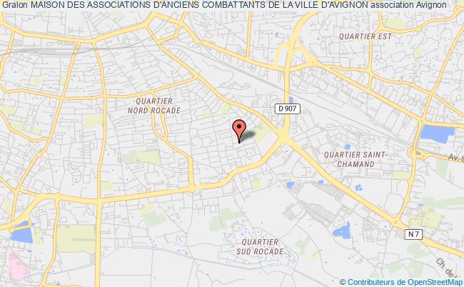 plan association Maison Des Associations D'anciens Combattants De La Ville D'avignon Avignon