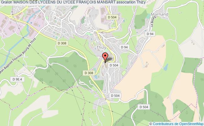 plan association Maison Des Lyceens Du Lycee FranÇois Mansart Thizy-les-Bourgs