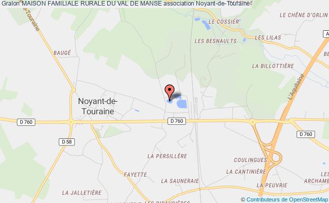 plan association Maison Familiale Rurale Du Val De Manse Noyant-de-Touraine