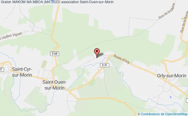 plan association Makom Ma Mboa (ma 2023) Saint-Ouen-sur-Morin