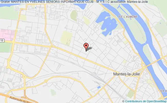 plan association Mantes En Yvelines Seniors Informatique Club - M.y.s.i.c Mantes-la-Jolie