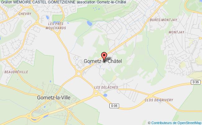 plan association Memoire Castel Gometzienne Gometz-le-Châtel