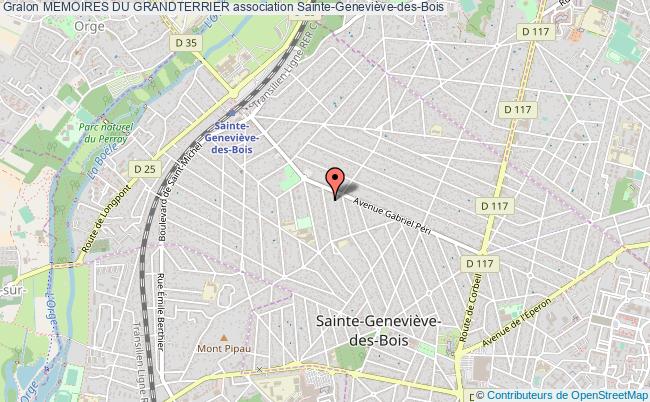plan association Memoires Du Grandterrier Sainte-Geneviève-des-Bois