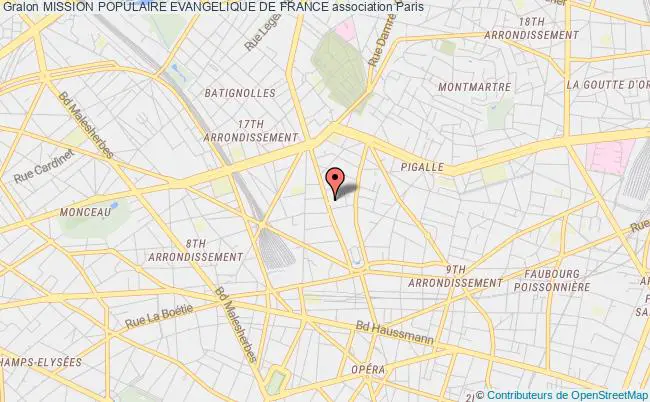 plan association Mission Populaire Evangelique De France Paris