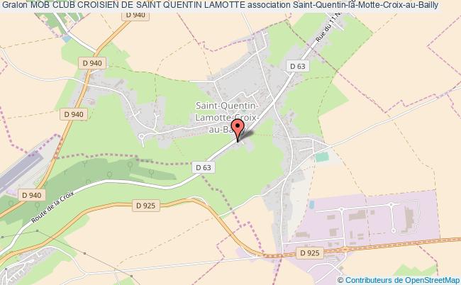 plan association Mob Club Croisien De Saint Quentin Lamotte Saint-Quentin-la-Motte-Croix-au-Bailly