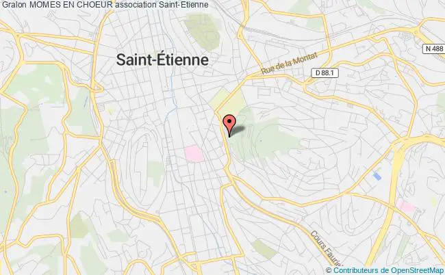 plan association Momes En Choeur Saint-Étienne