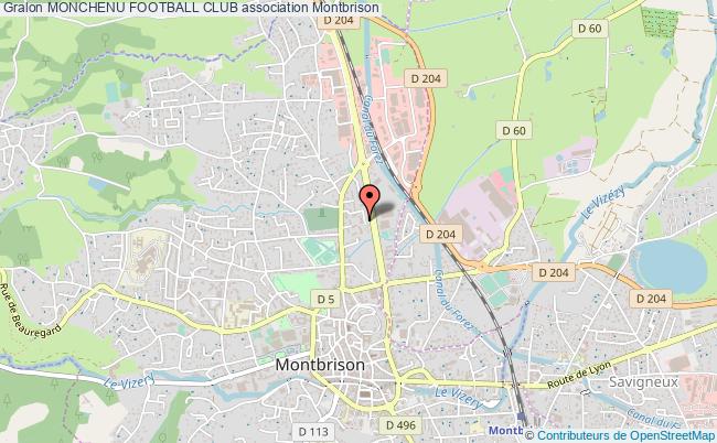 plan association Monchenu Football Club Montbrison